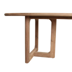 Gartentisch aus recyceltem Teakholz in Natur mit offenen Beinen – 200x90 cm