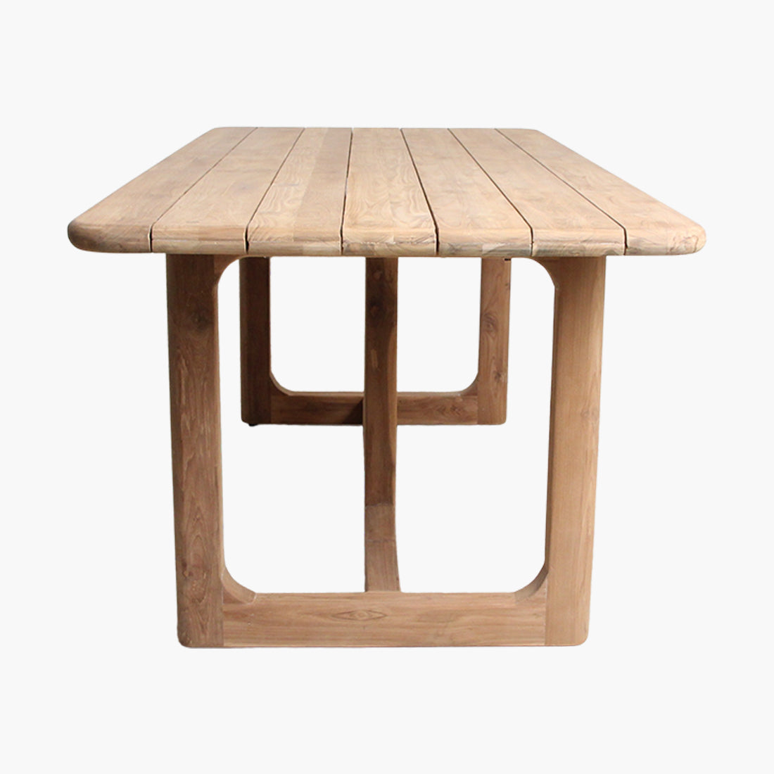 Gartentisch aus recyceltem Teak, oval, 240 cm, Natur