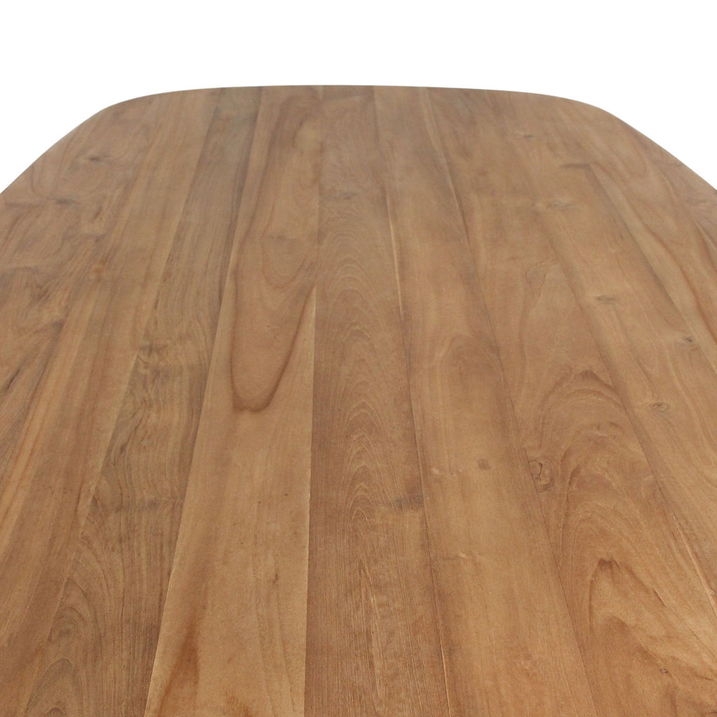 Esstisch aus recyceltem Teakholz in Natur, länglich – 240x100 cm