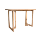 Bartisch aus recyceltem Teakholz mit runden Ecken – 160x80x105 cm
