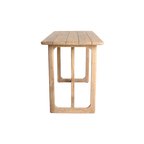 Bartisch aus recyceltem Teakholz mit runden Ecken – 160x80x105 cm