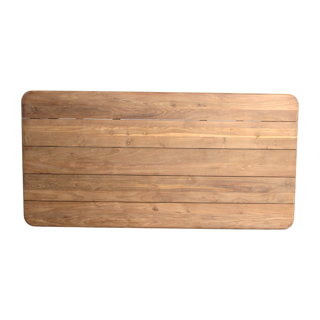 Bartisch aus recyceltem Teakholz mit runden Ecken – 160x80x105 cm