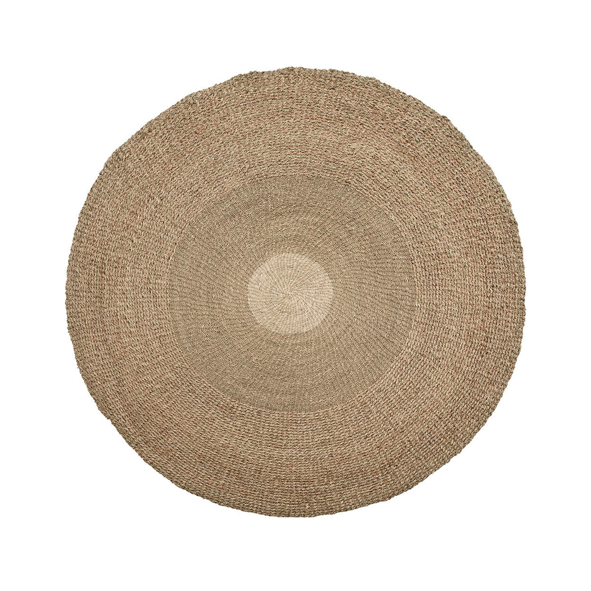 Runder Seegrasteppich Natur 200 cm