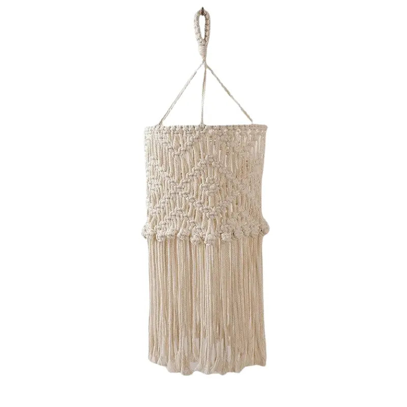 Boho Lampenschirm aus geflochtener Baumwolle