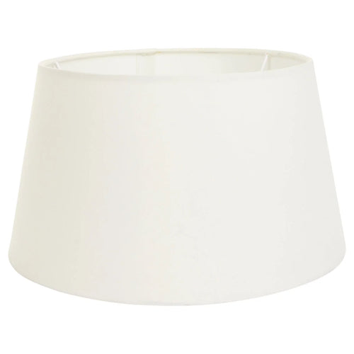 Abat-jour cylindrique en tissu crème pour intérieur, diamètre 30 cm