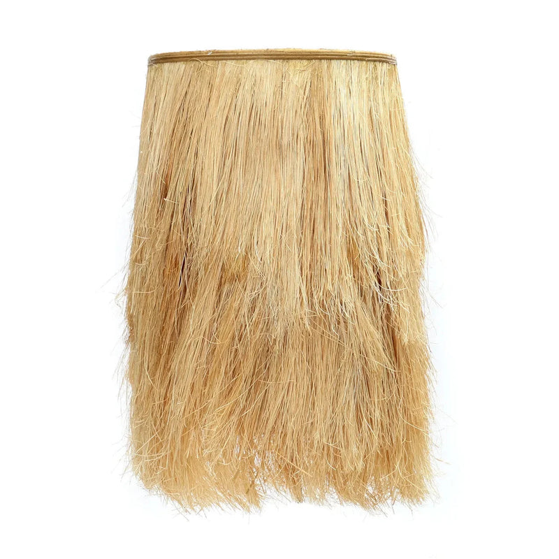 Wandleuchte aus Naturfasern mit langen Fransen – H 35 cm