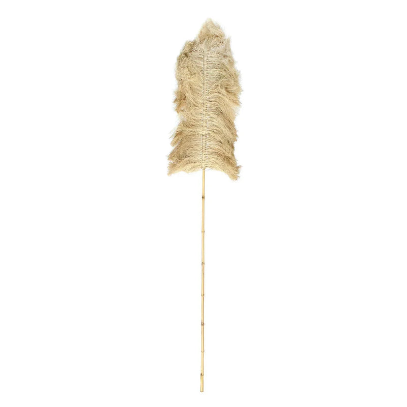 Deko-Zweig aus Raffia und Naturpalme