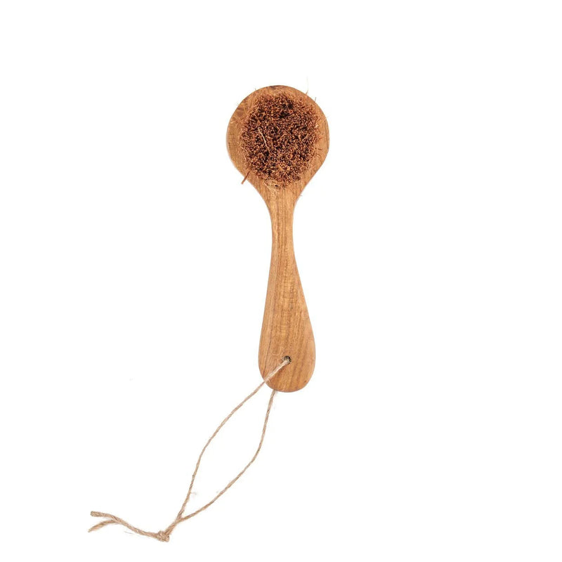 Spülbürste aus Teakholz mit Naturkokosfasern für die Küche