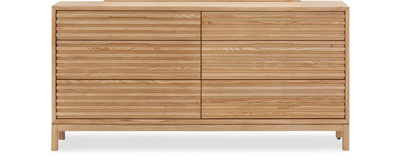 Sideboard aus hellem Holz im Japandi-Stil – 173x46 cm