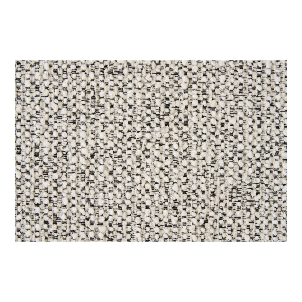 Tissu texturé noir et blanc bouclé sable avec accoudoirs, lot de 2 chaises