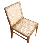 Stuhl aus Teakholz mit Rattangeflecht für das Esszimmer – 2er-Set