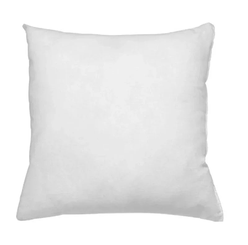 Quadratisches Innenkissen in Weiß aus weichem Polyester – 60 x 60 cm