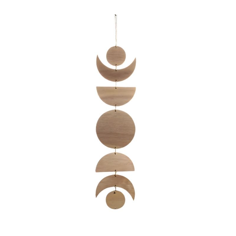 Wanddeko Mond aus Holz