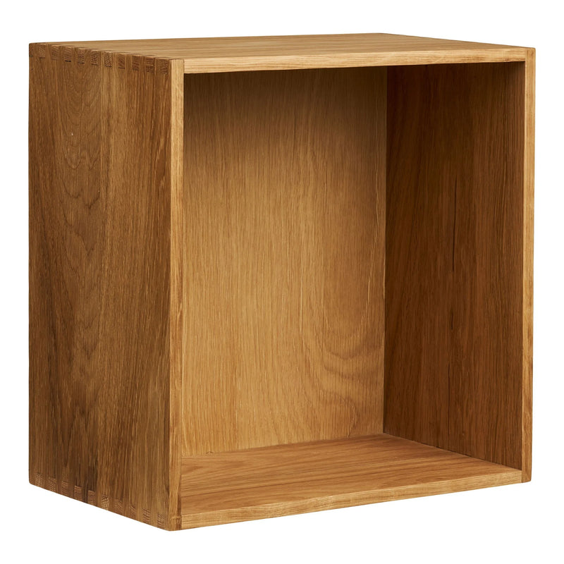 Rechteckiges Wandregal aus Eiche natur, matte Oberfläche – 30x18 cm