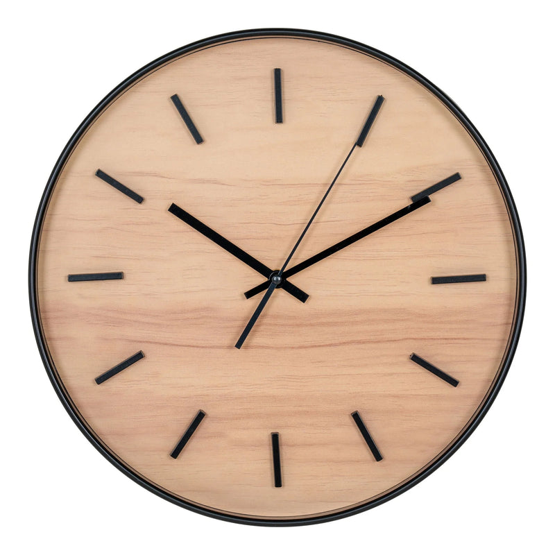 Wanduhr in Holzoptik Ø35 cm