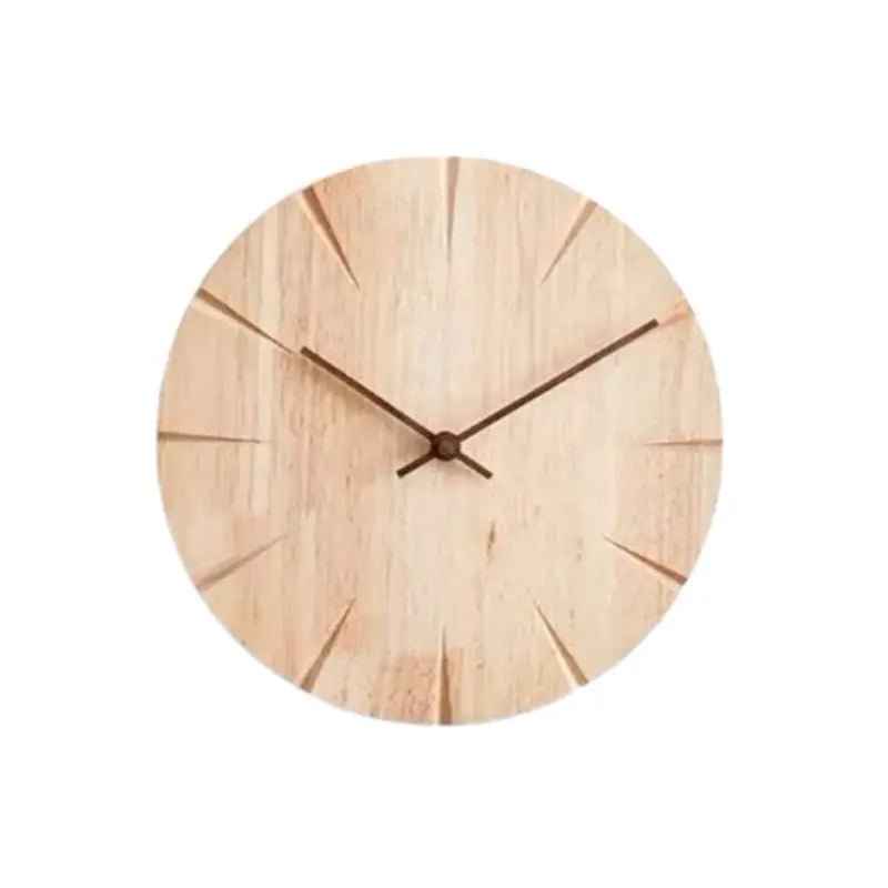 Runde Wanduhr aus Holz
