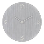 Horloge murale ronde en MDF gris clair ø40 cm silencieuse