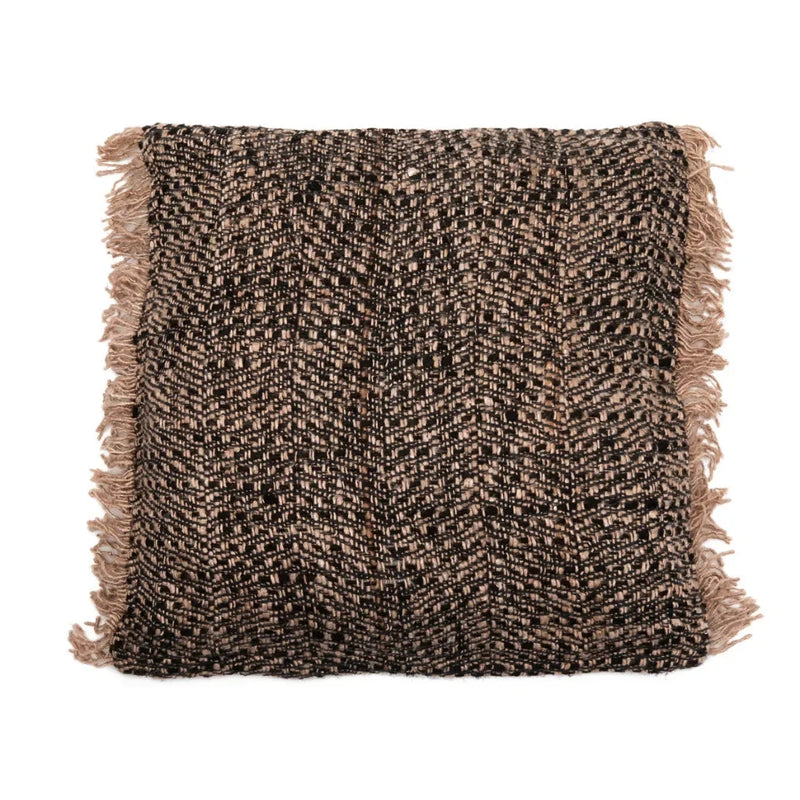 Kissenbezug aus Baumwolle in Schwarz-Kupfer - 60x60 cm