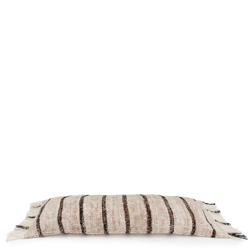 Kissenbezug rechteckig aus Baumwolle in Beige - 35x100 cm