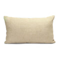 Housse de coussin rectangulaire en jute naturelle texturée beige pour décoration intérieure