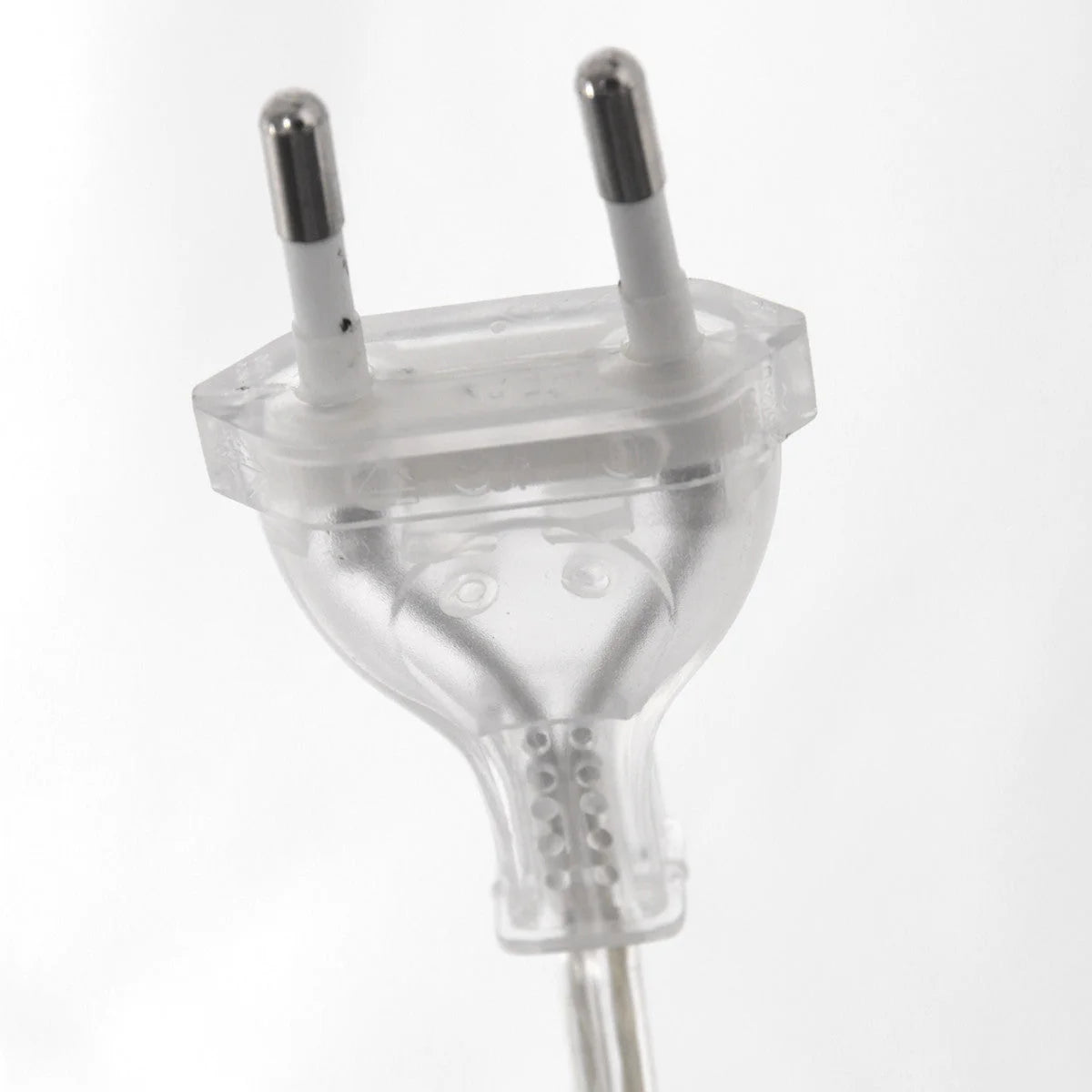 Prise électrique à deux broches avec câble pour Lampadaire arc en métal brossé