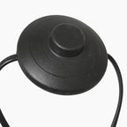 Pied de lampe noir circulaire avec interrupteur et deux cordons pour Lampadaire arc métal