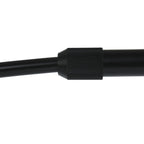 Câble noir avec connecteur texturé pour Lampadaire arc métal noir abat-jour tressé
