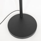 Base circulaire noire du Lampadaire en métal avec cordon électrique