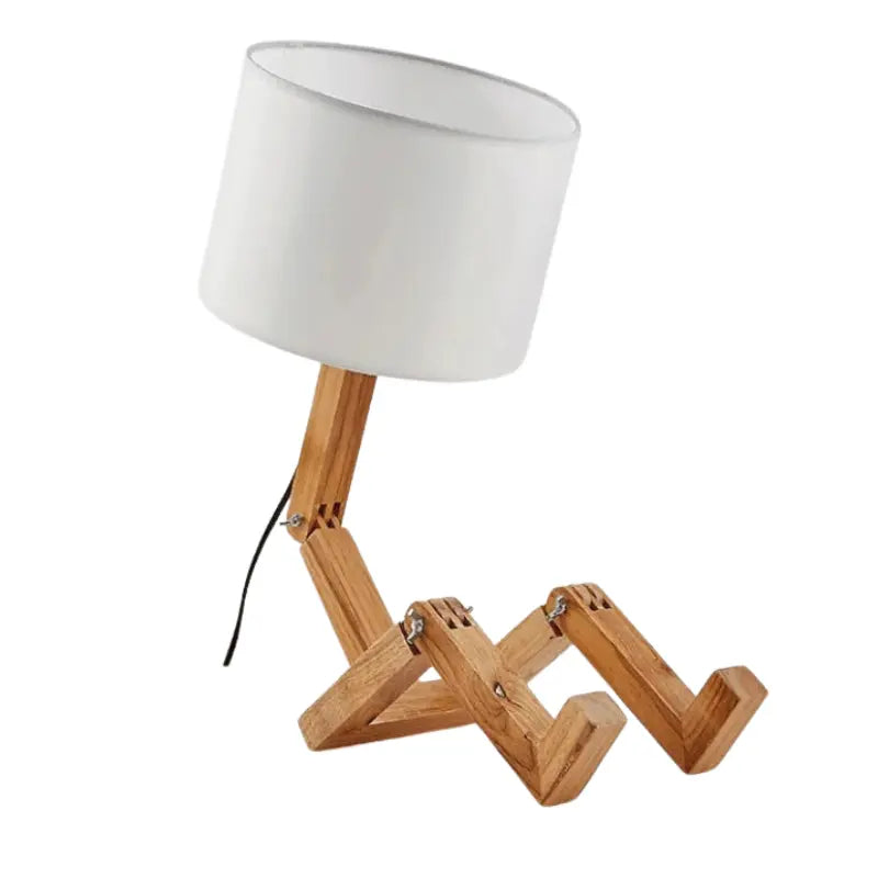 Nachttischlampe Holzmännchen