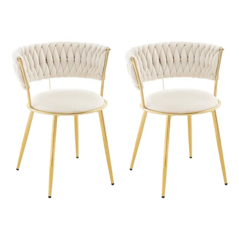2er-Set Samtstühle