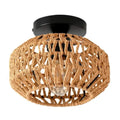 Deckenleuchte aus Rattan