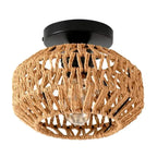 Deckenleuchte aus Rattan