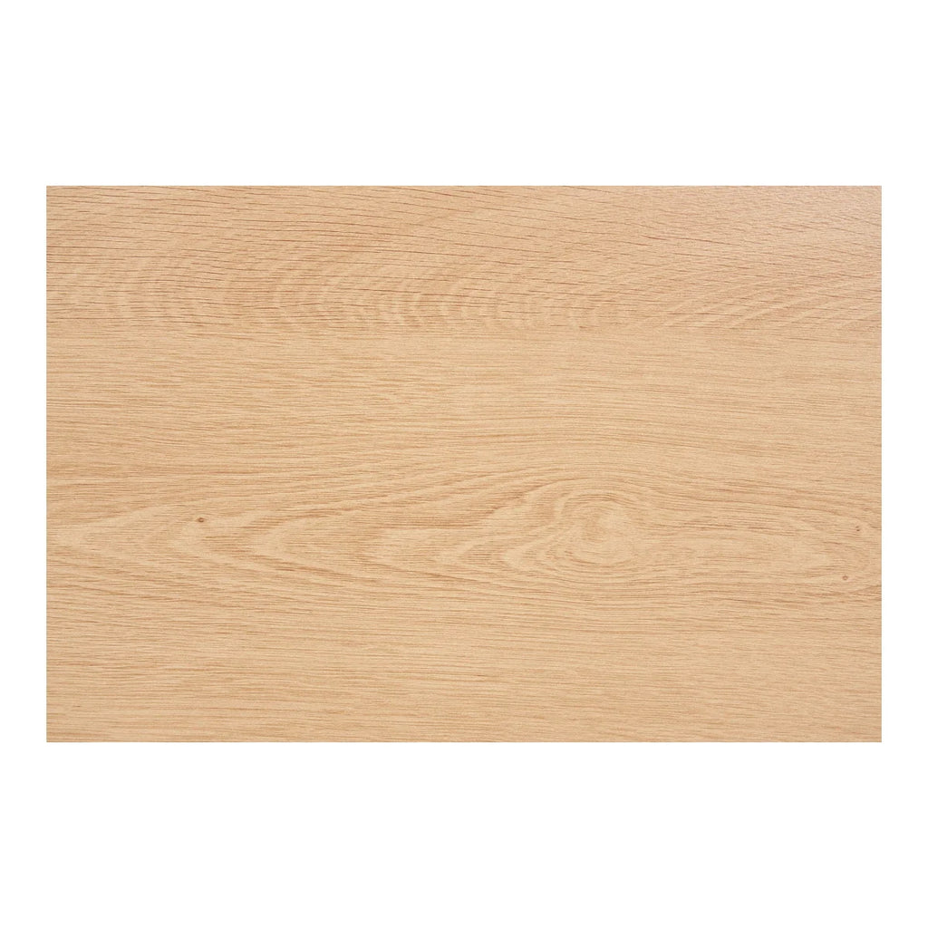 Meuble TV en bois clair de chêne clair 113x40 cm à rainures verticales