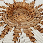 Panier à linge en feuille de bananier avec couvercle