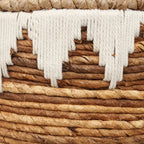 Panier à linge en feuille de bananier avec couvercle