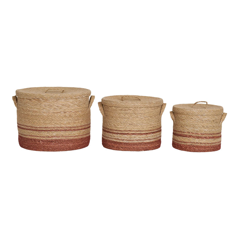 Seegraskörbe Natur Braun – 3er-Set