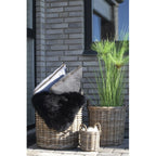 Paniers ronds en rotin tressé naturel avec anses, set de 4
