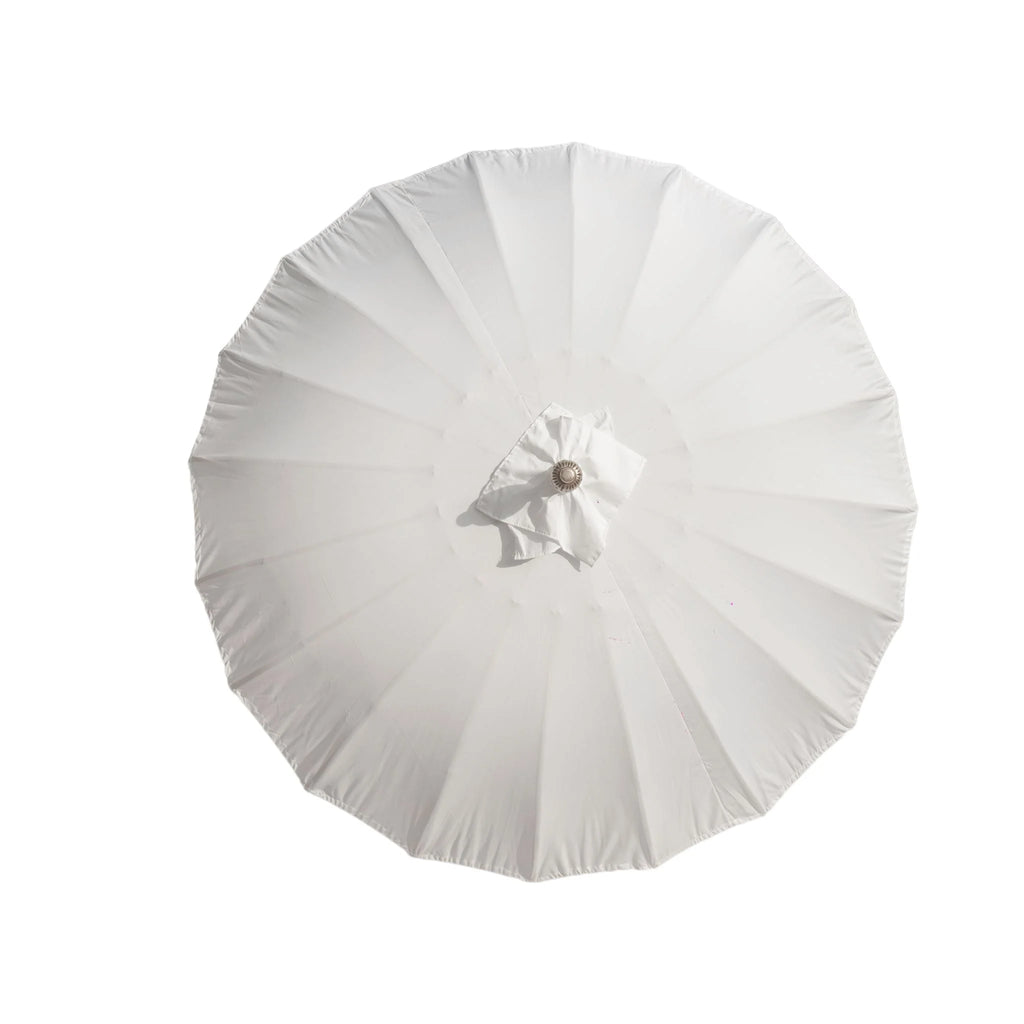 Parasol crème 250 cm avec pampilles