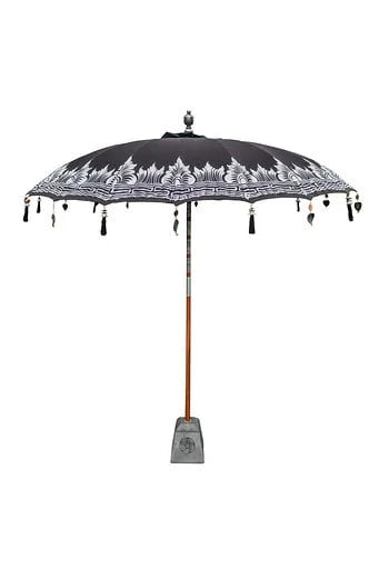 Sonnenschirm aus wasserdichtem Stoff 250 cm Schwarz