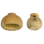 Deckenleuchte aus Bambus und Rattan