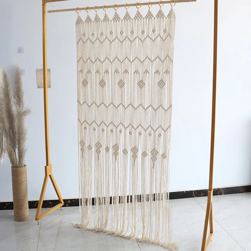 Boho-Vorhang aus Makramee