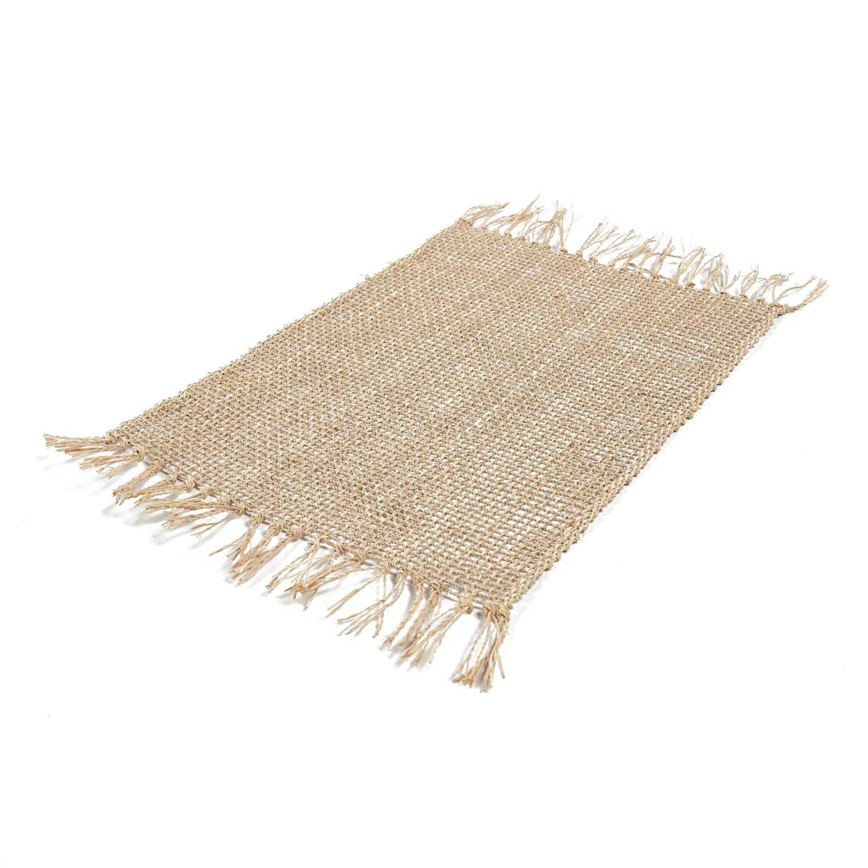 Set de table en jonc de mer naturel tressé 30x50 cm