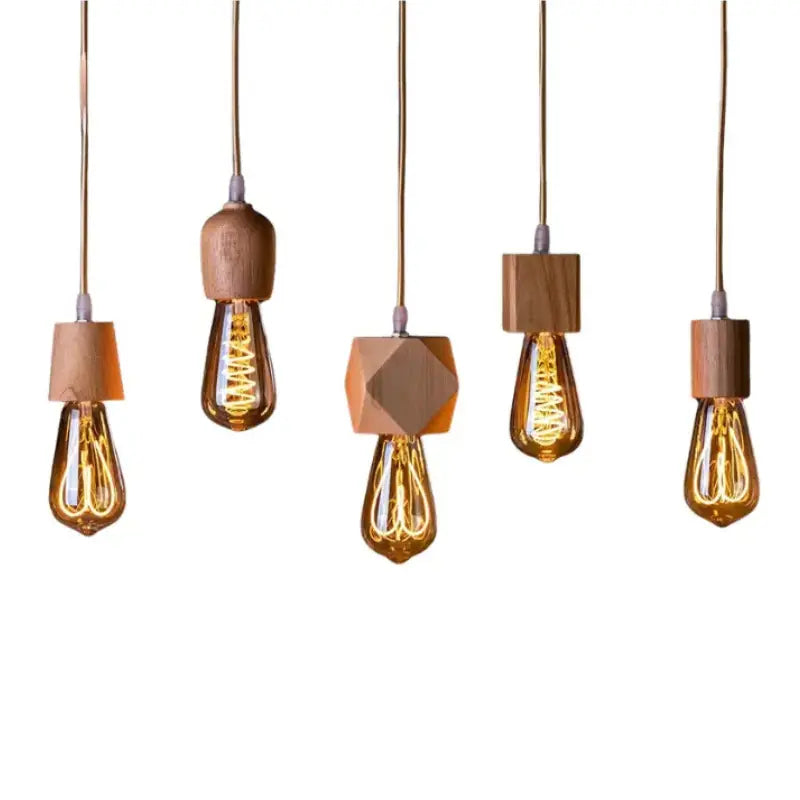 Suspension bois clair