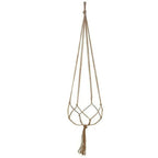Suspension macramé en corde pour plantes dans le lot de 6, décoration élégante