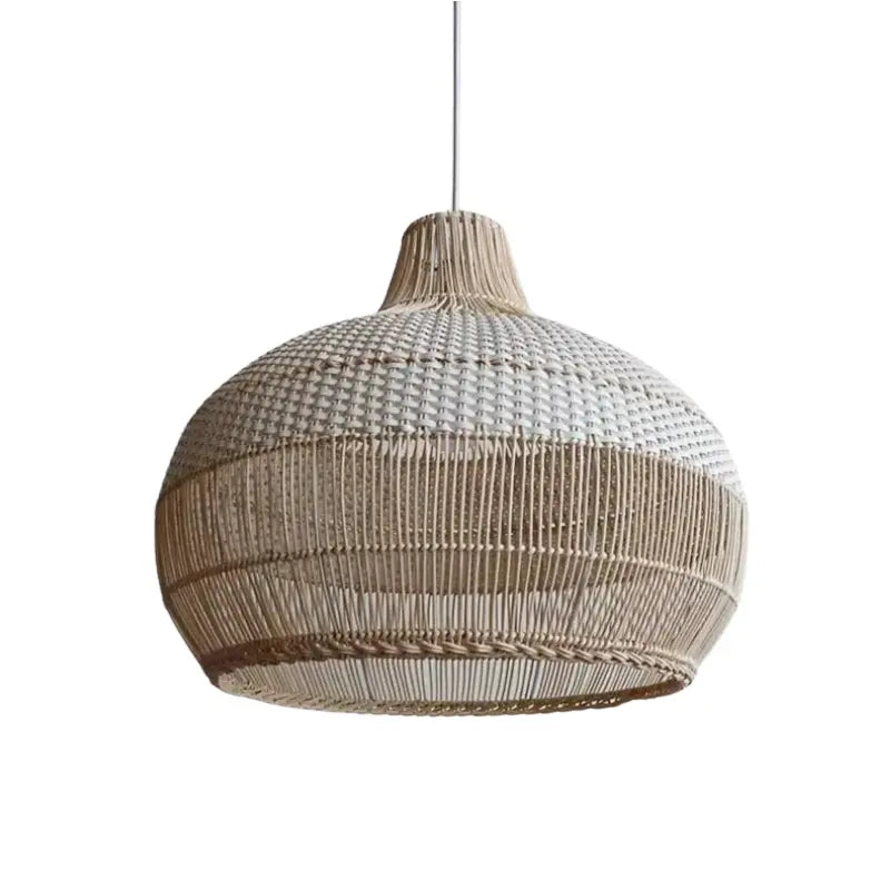 Boho Hängeleuchte aus Rattan