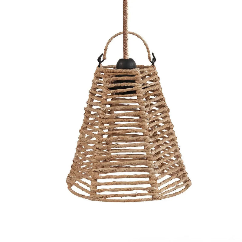 Hängeleuchte aus Rattan Natur 20 cm im minimalistischen Design