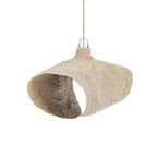 Lanterne suspendue en paille tressée Suspension XL en jacinthe d’eau Qubba 100 cm