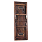 Klappbarer Esstisch aus recyceltem Holz in patiniertem Braun – 173x60 cm
