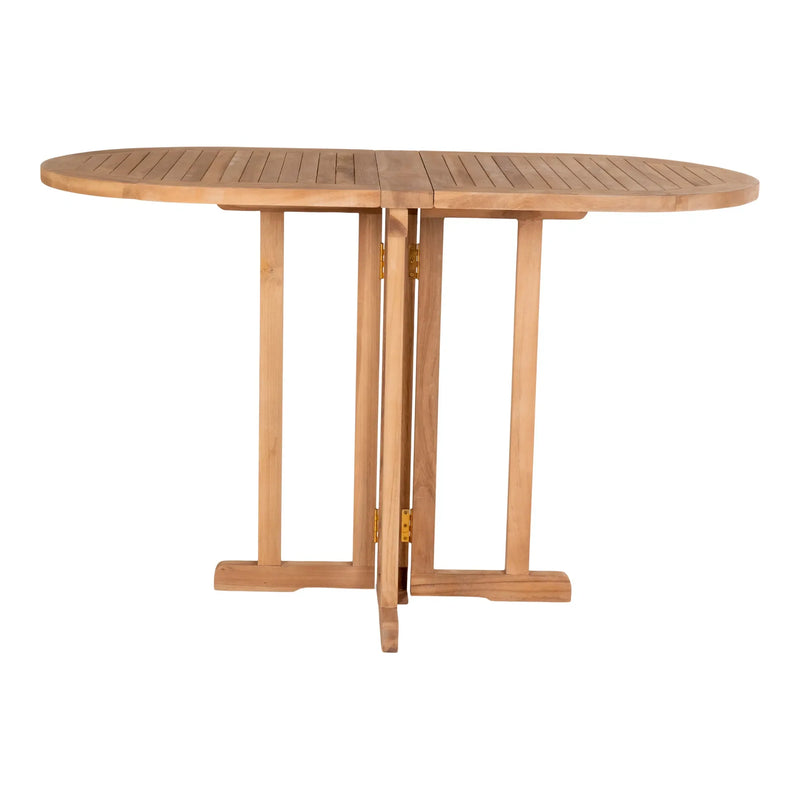 Klappbarer Balkontisch aus Teak Natur rechteckig – 120x60 cm