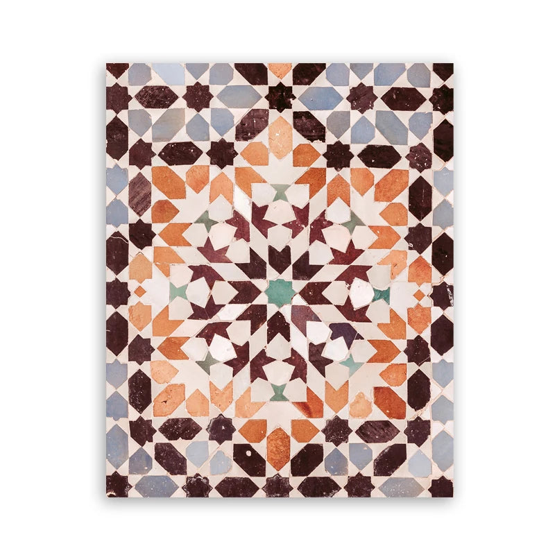 Kunstdruck marokkanisches Mosaik